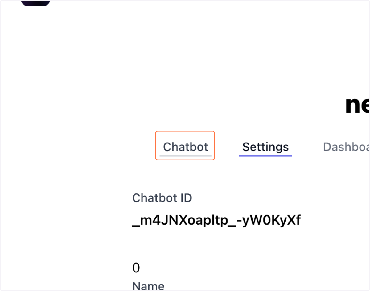 Click on Chatbot
