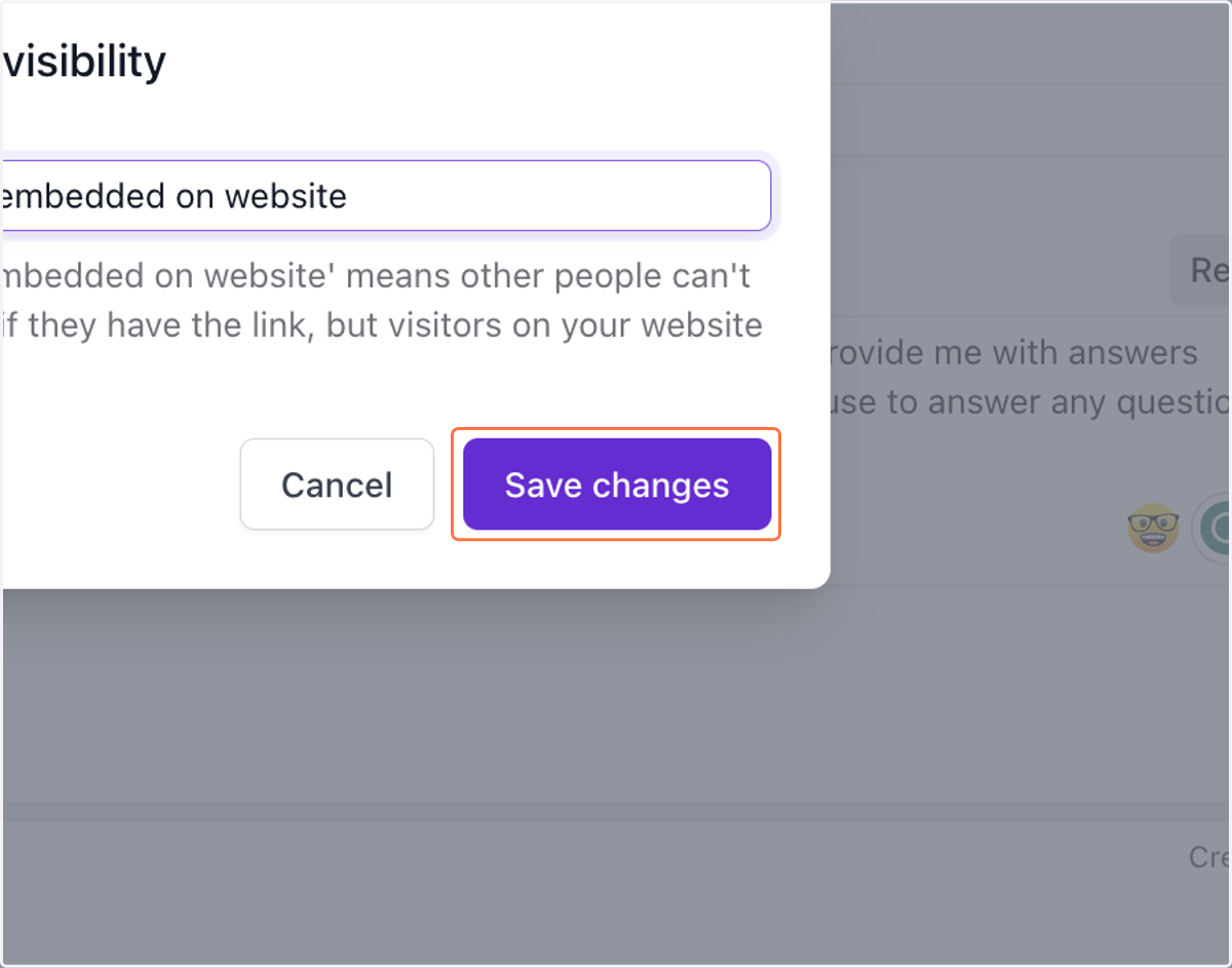 Click on Save changes