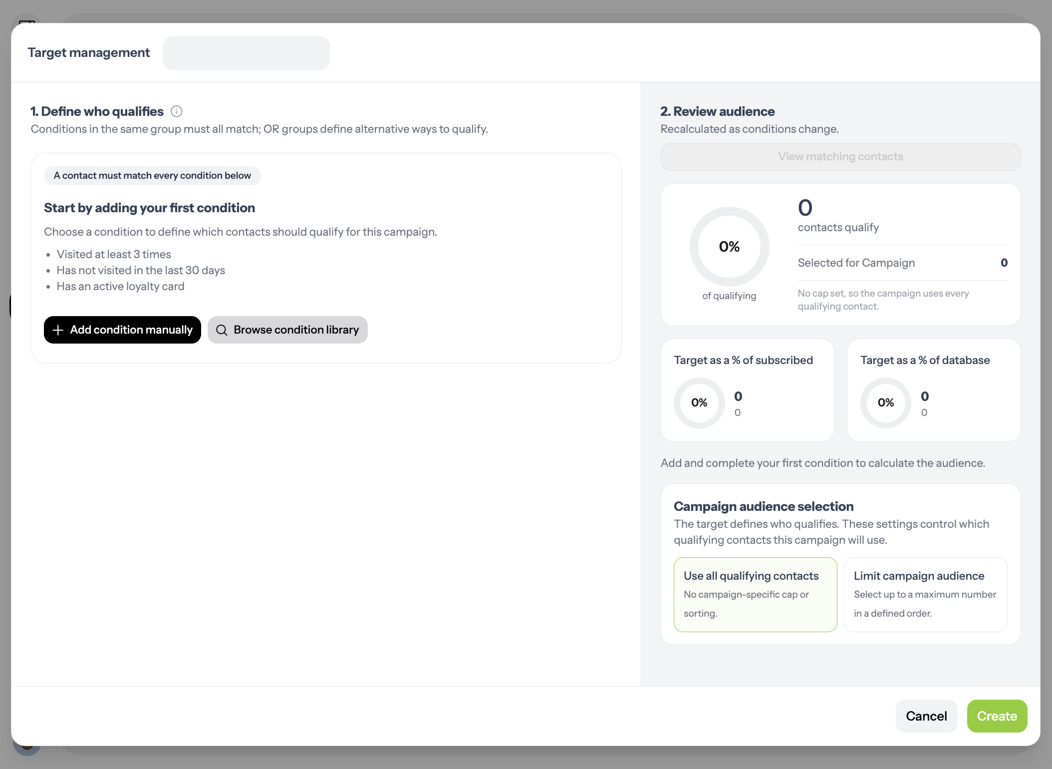 Add Audience Conditions