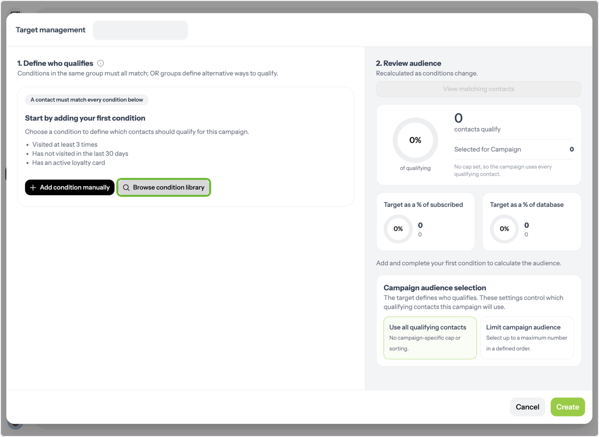 Add Audience Conditions