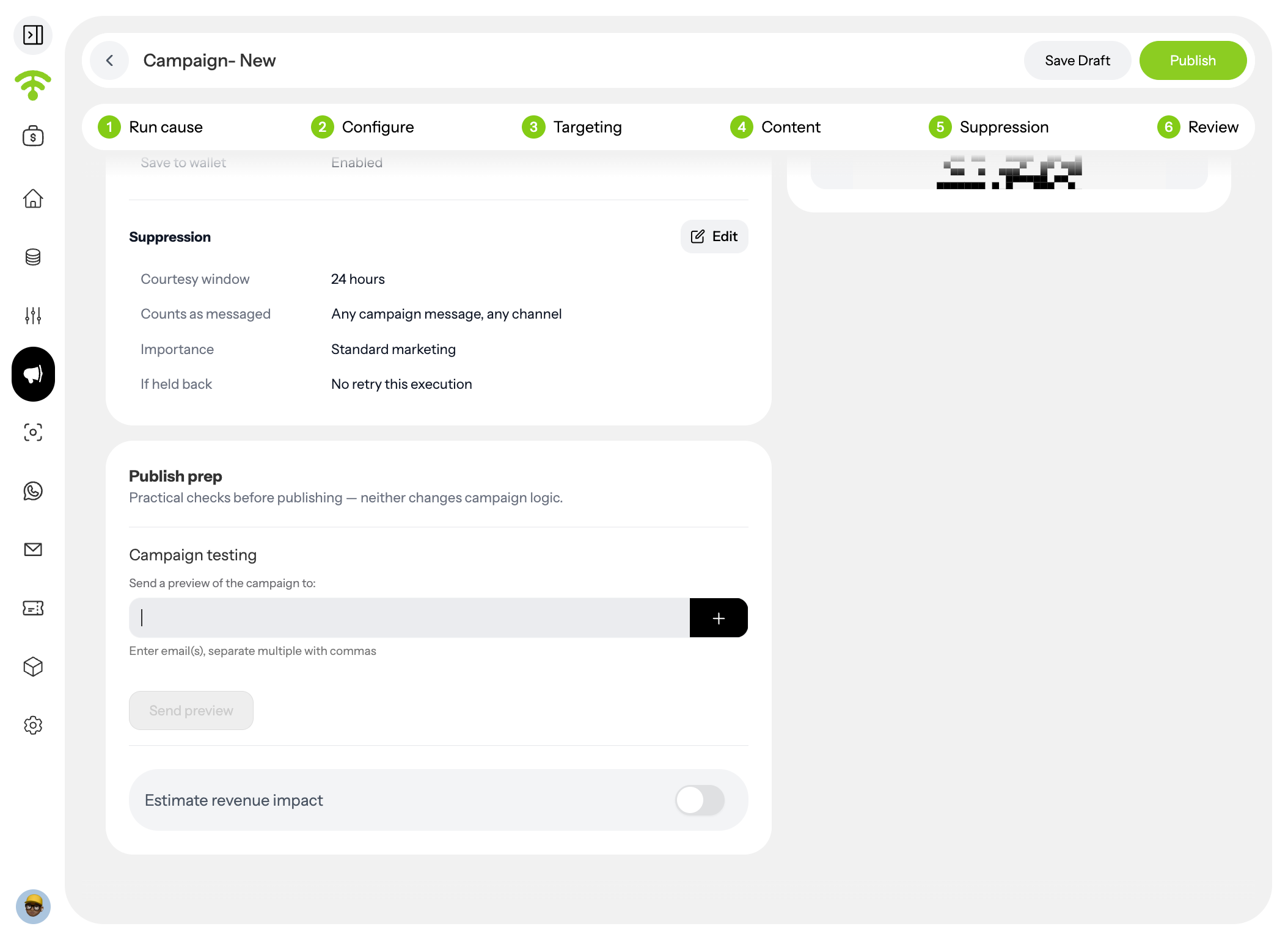 Send a Test & Publish