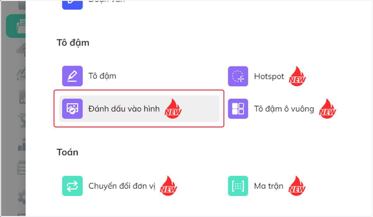 Nhấn chọn "Đánh dấu vào hình"