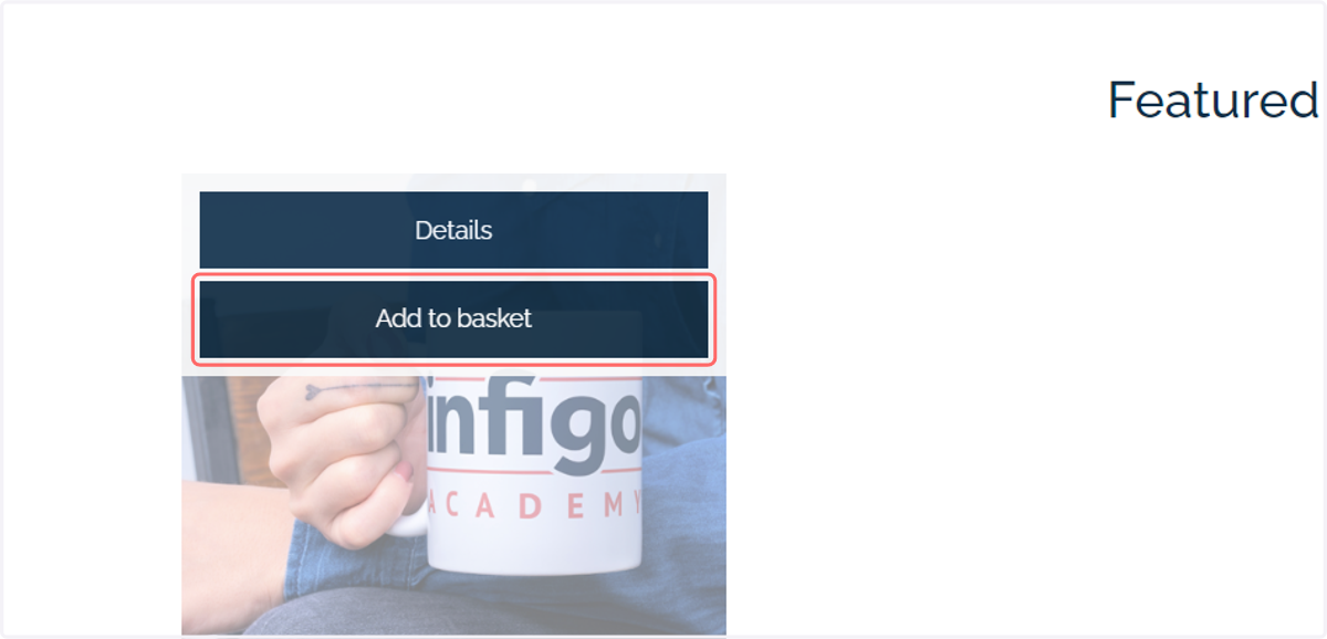 Add your main product to the basket