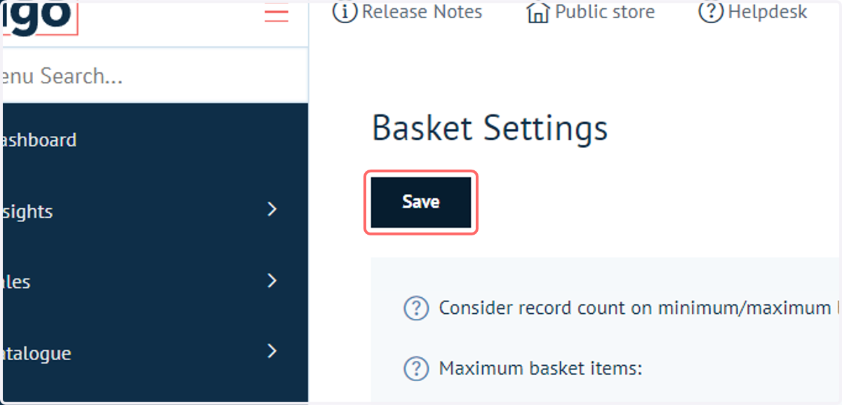 Click on Save