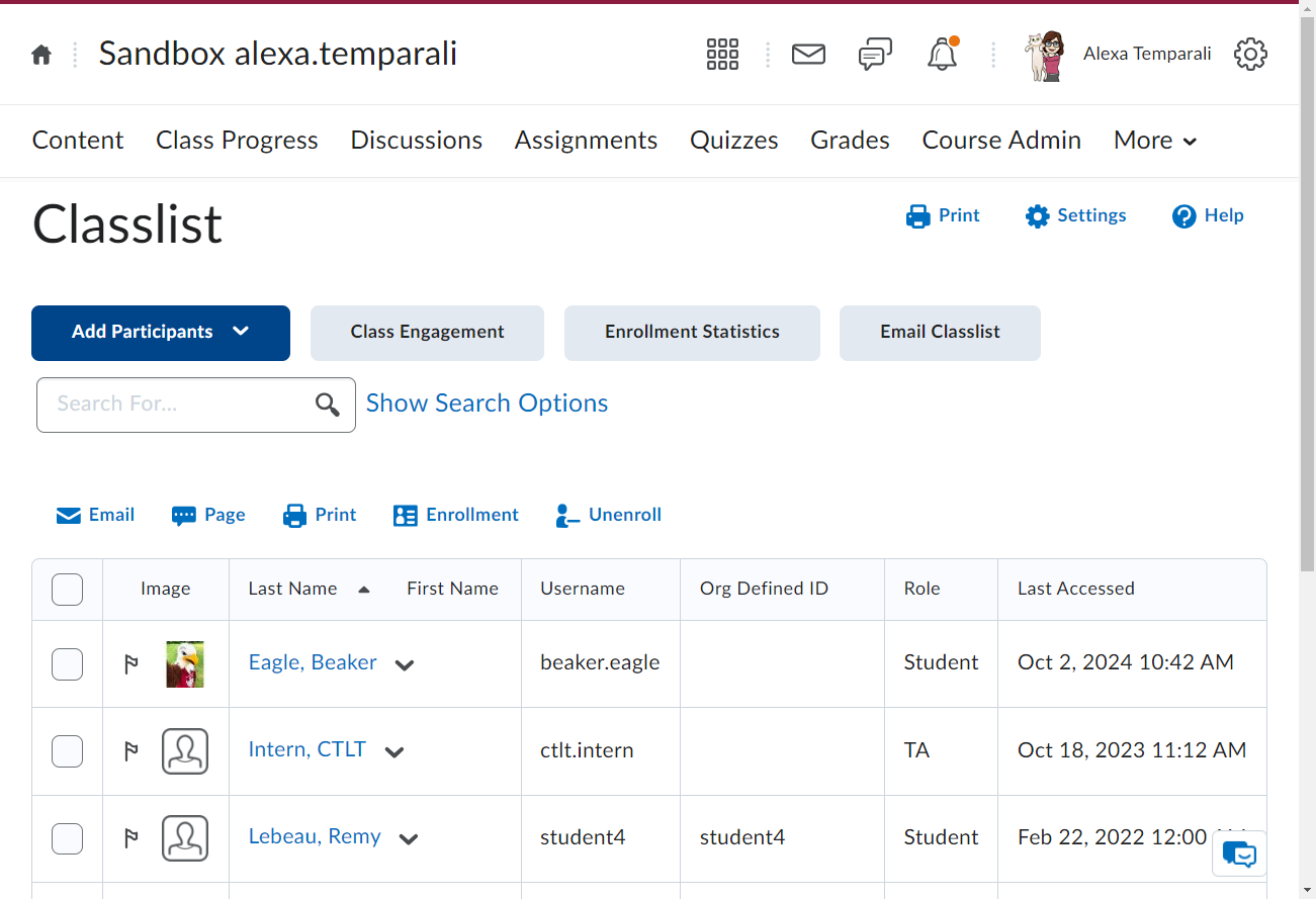 Click on the Add Participants dropdown, then choose Existing User