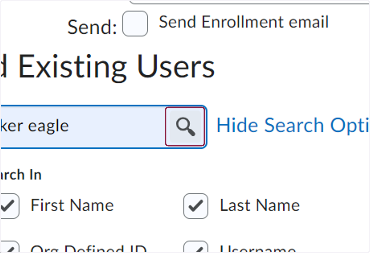Click on Search