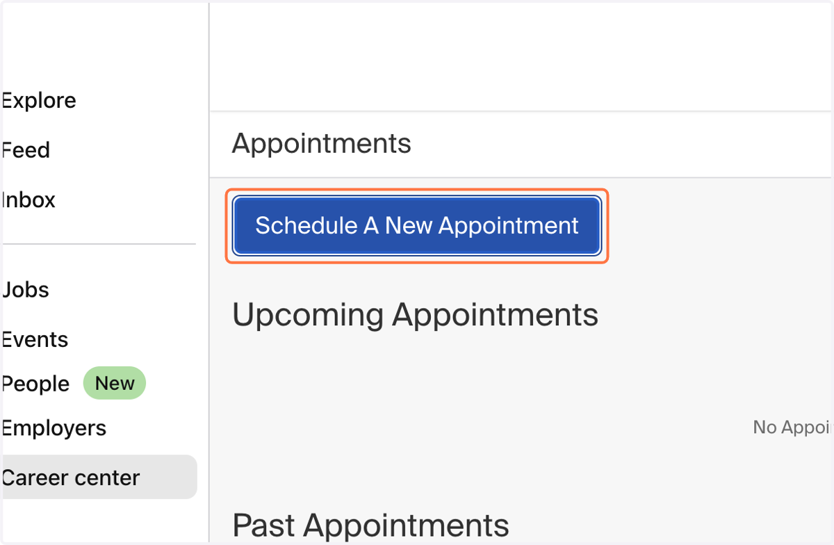 Click on Schedule A New Appointment