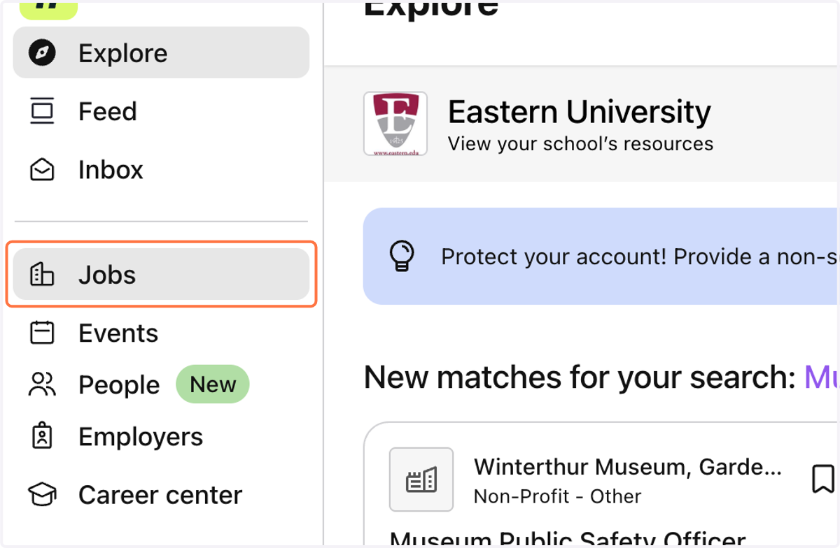 Once you sign in, click on Jobs on the left sidebar
