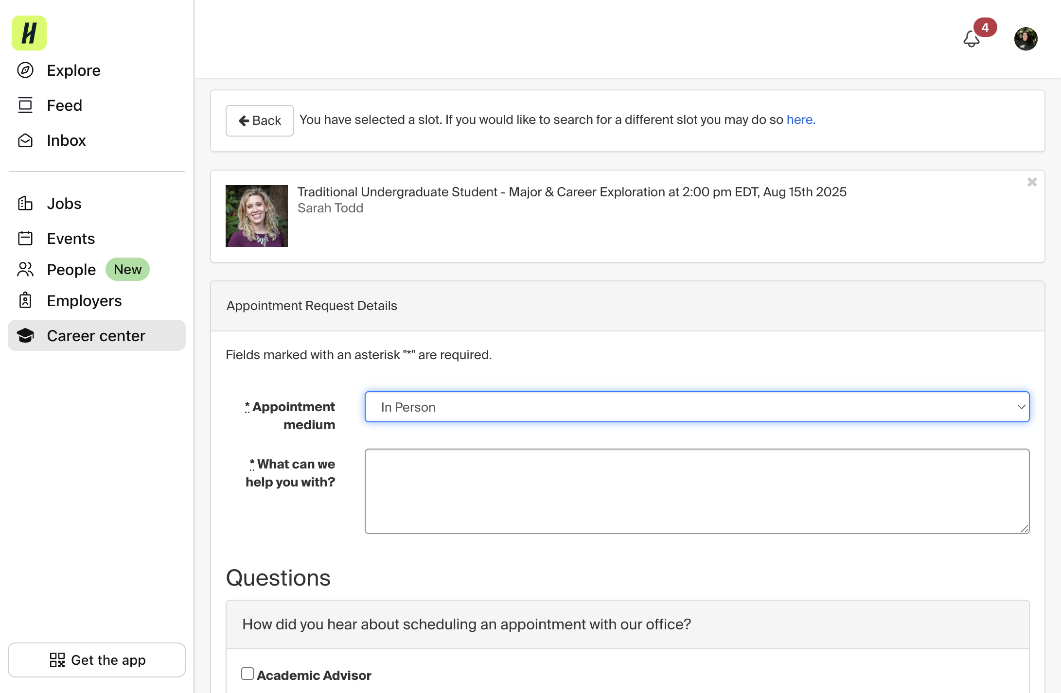 Then, fill out our pre-appointment form, which includes your chosen appointment medium.