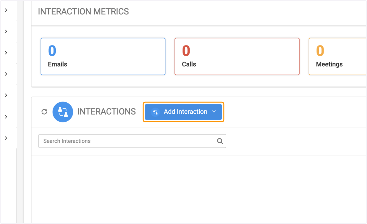 Click on Add Interaction