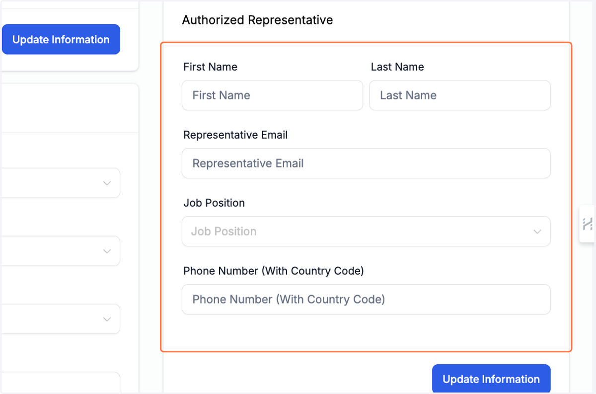 Authorized Representative