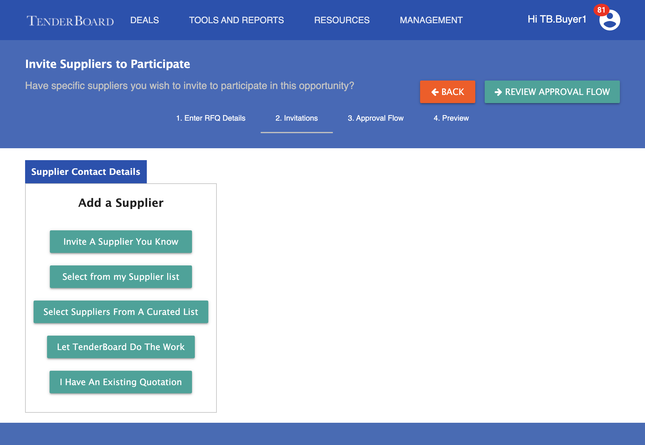 Click on TOOLS AND REPORTS tab