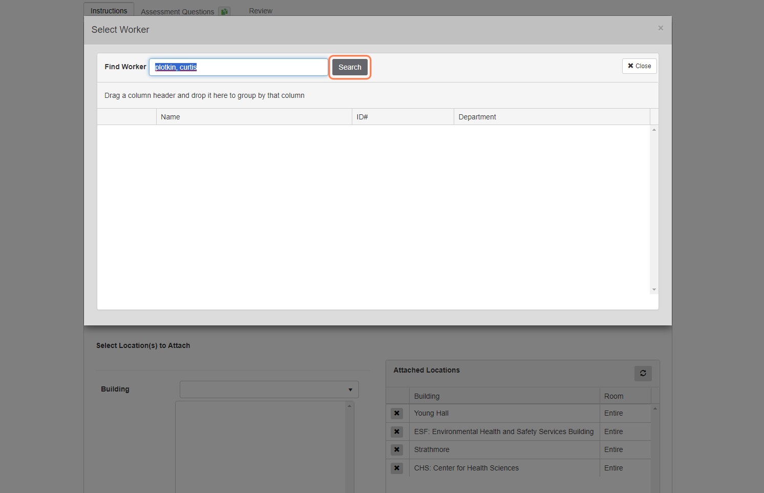 Add the name or UID of the person you wish to add and click the "Search" button to the right of the text box.