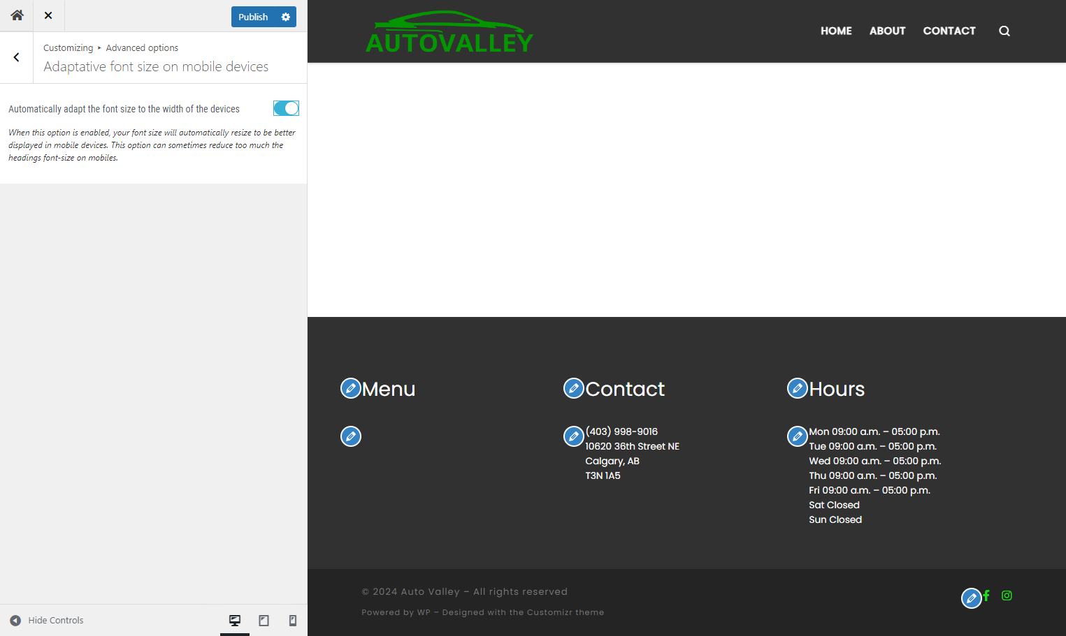 Toggle on the Adaptive Fonts option