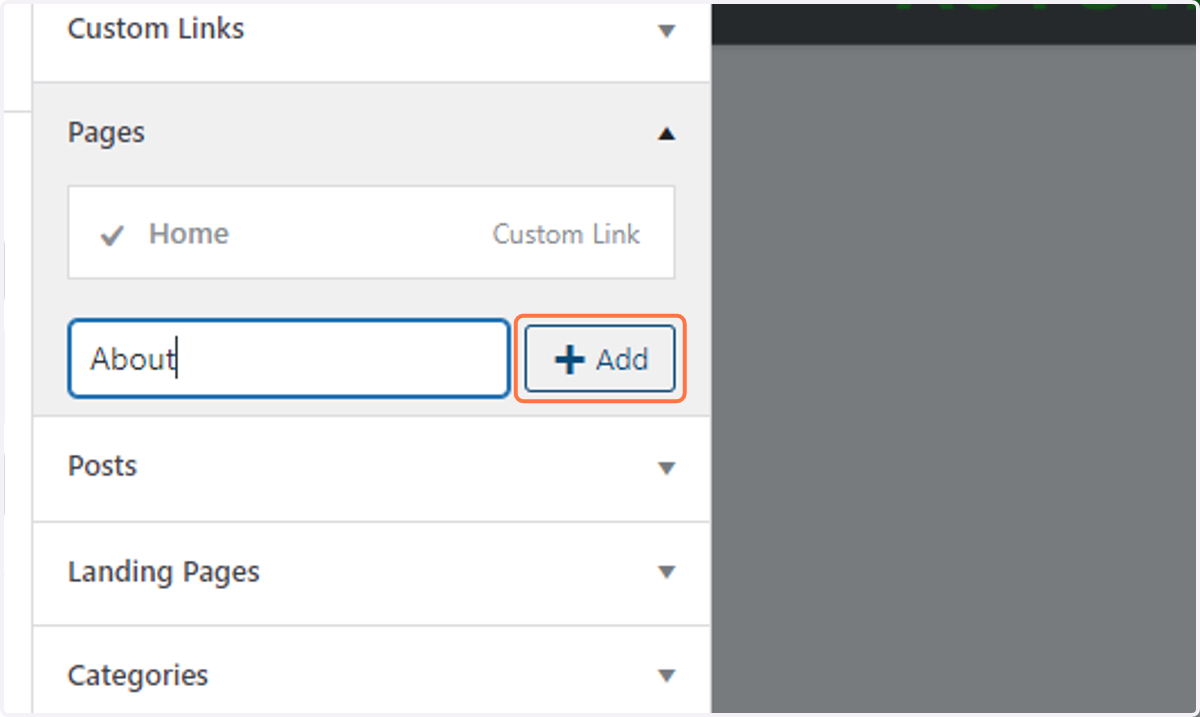 Click on Add