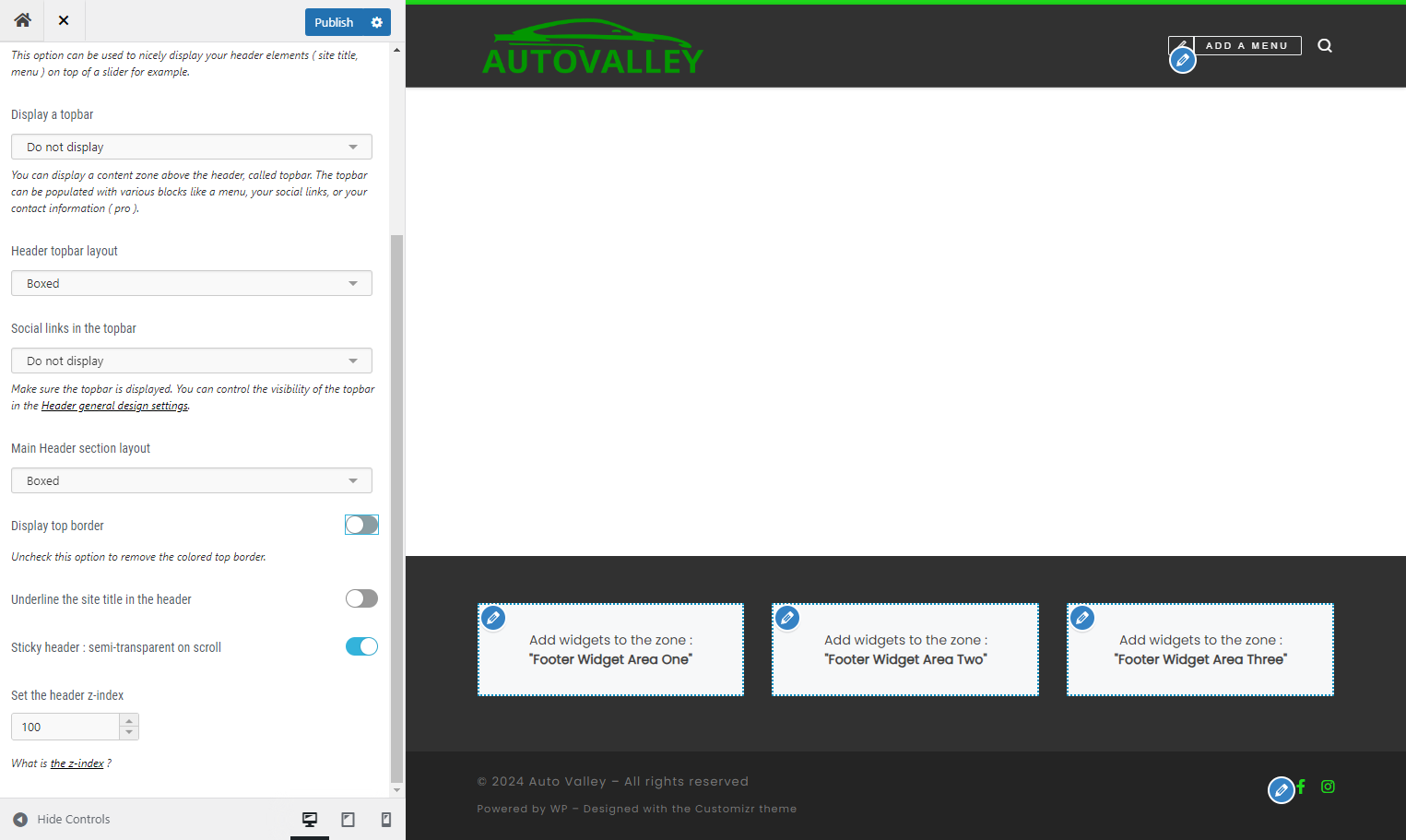 Toggle off the Top Border option