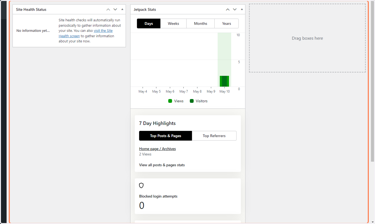 Login to the WordPress Dashboard for the website you are customizing