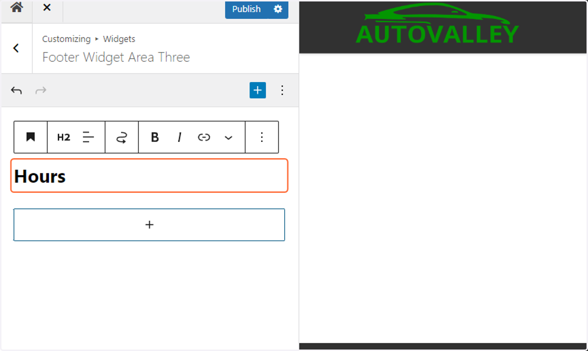 Type Hours into the corresponding input