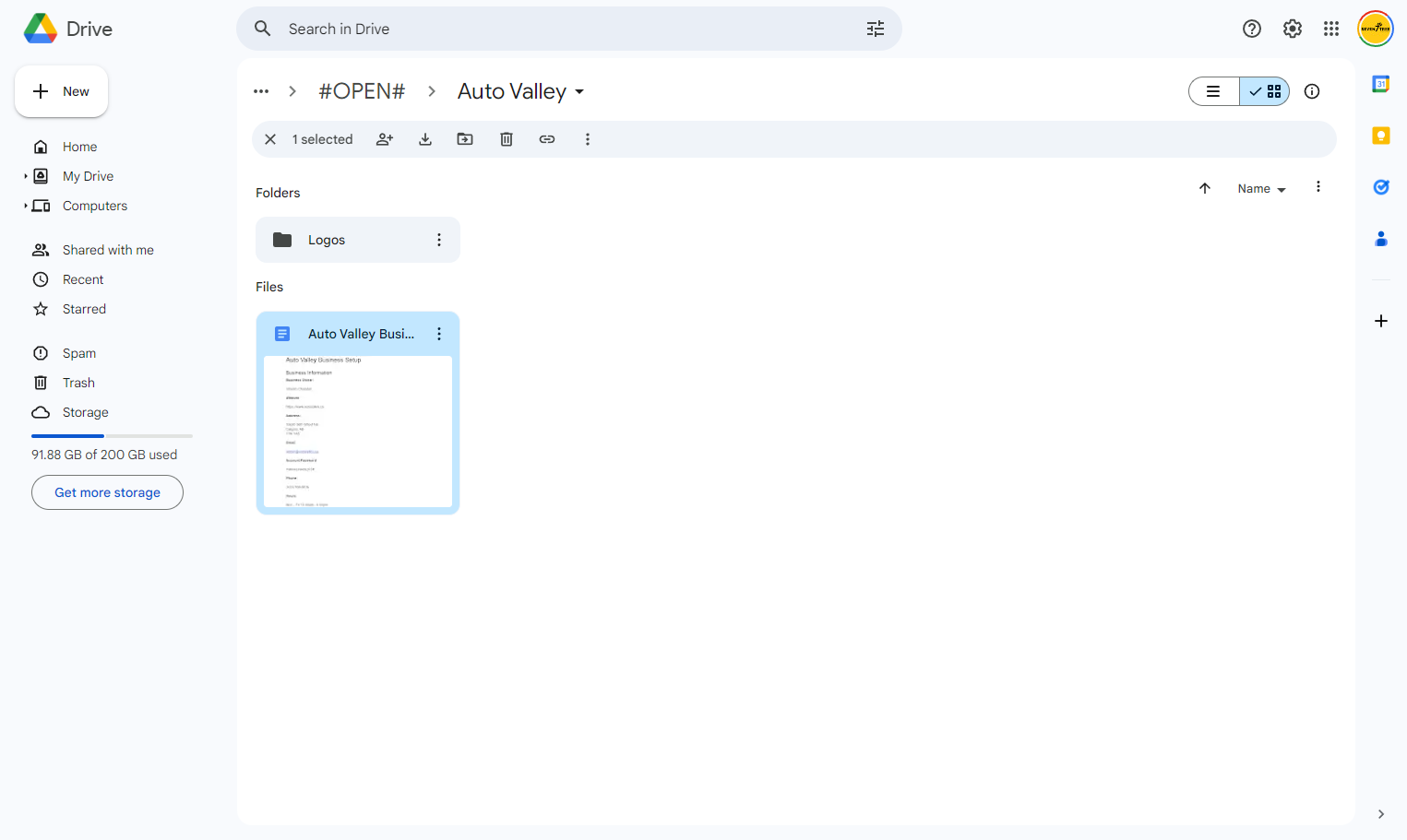 Check that you have access to the Guiding Doc for the Business