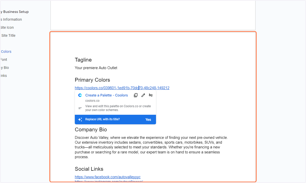 Retrieve the appropriate brand color from the Guiding Doc