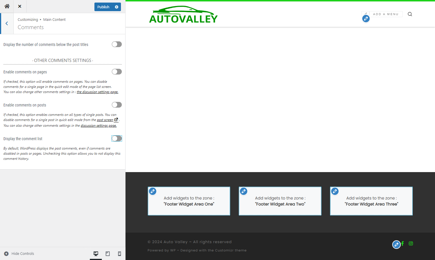 Return to the previous menu by clicking on the back arrow