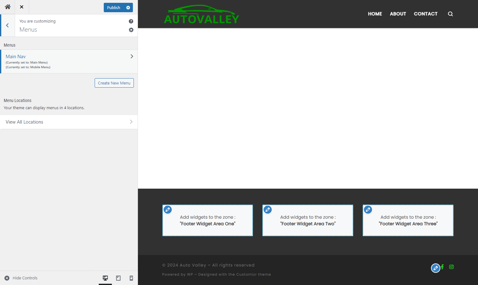 Return to the previous menu by clicking on the back arrow