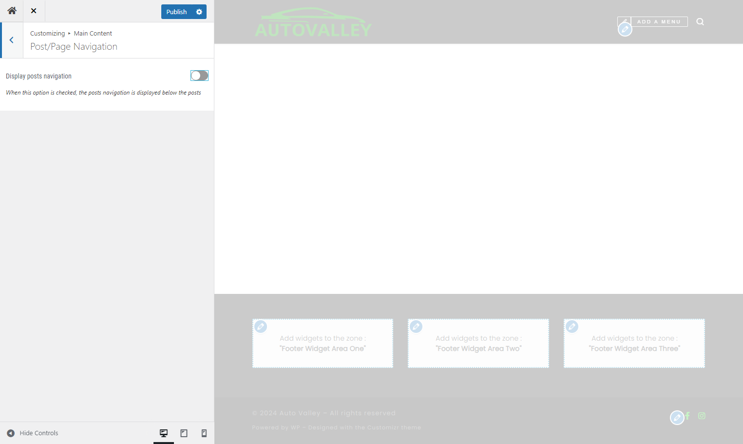 Return to the previous menu by clicking on the back arrow