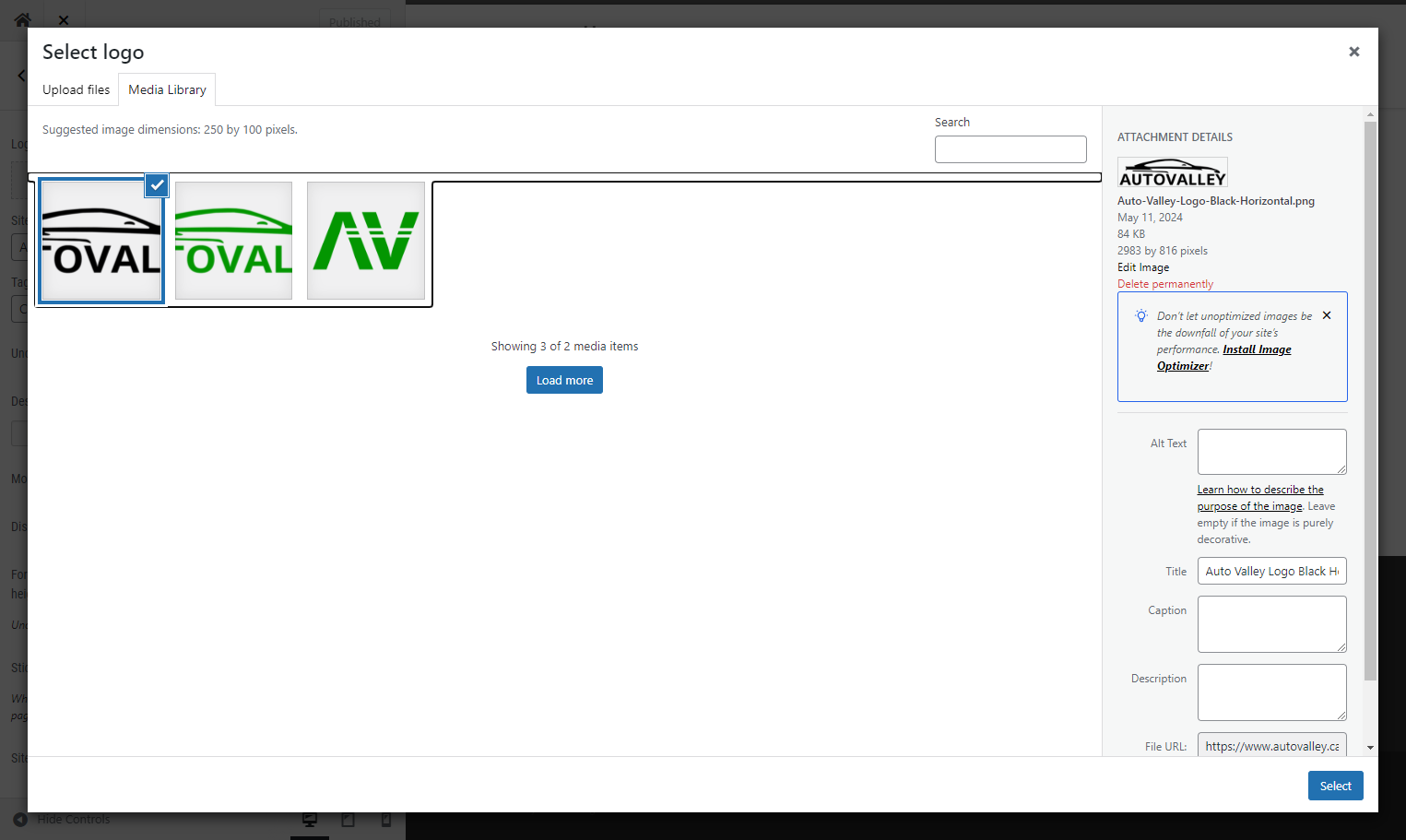 Upload the assets you downloaded from the Google folder