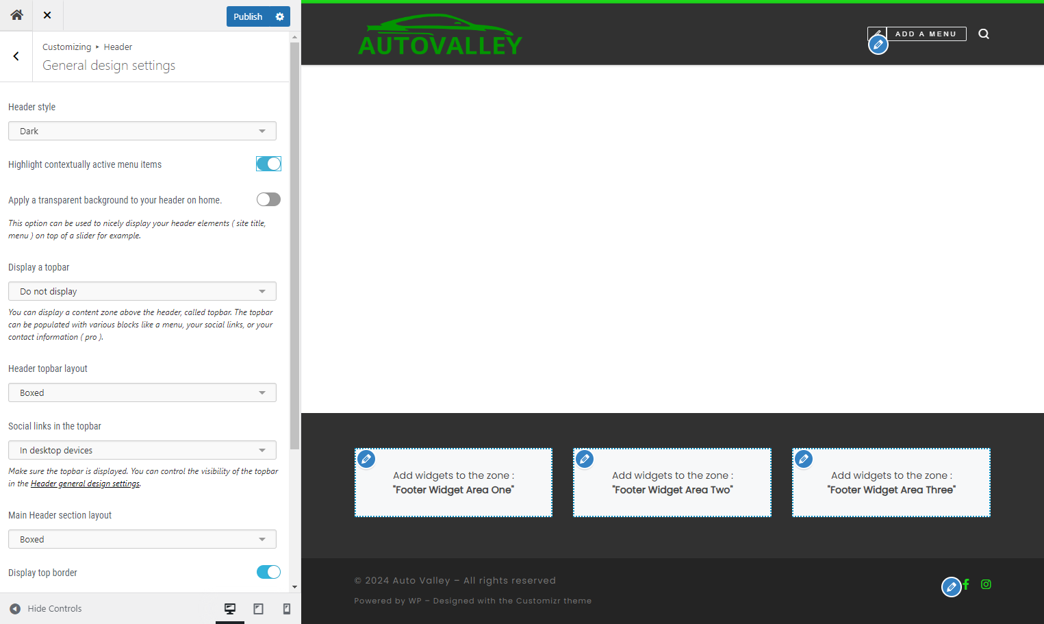 Check the Guiding doc and change the Header style to match