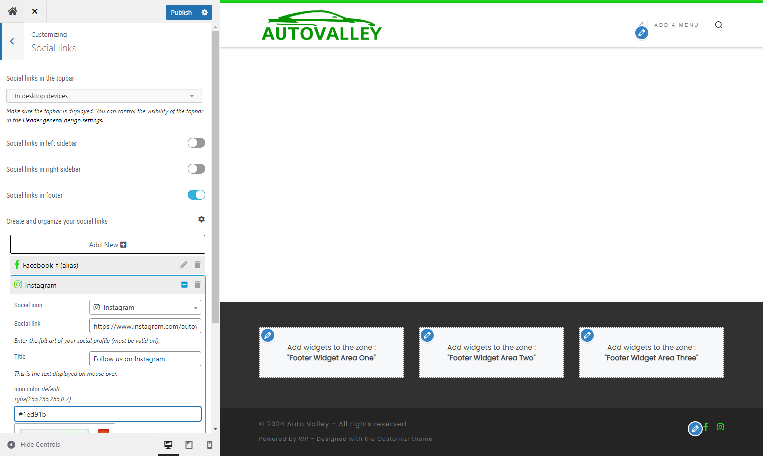 Return to the previous menu by clicking on the back arrow