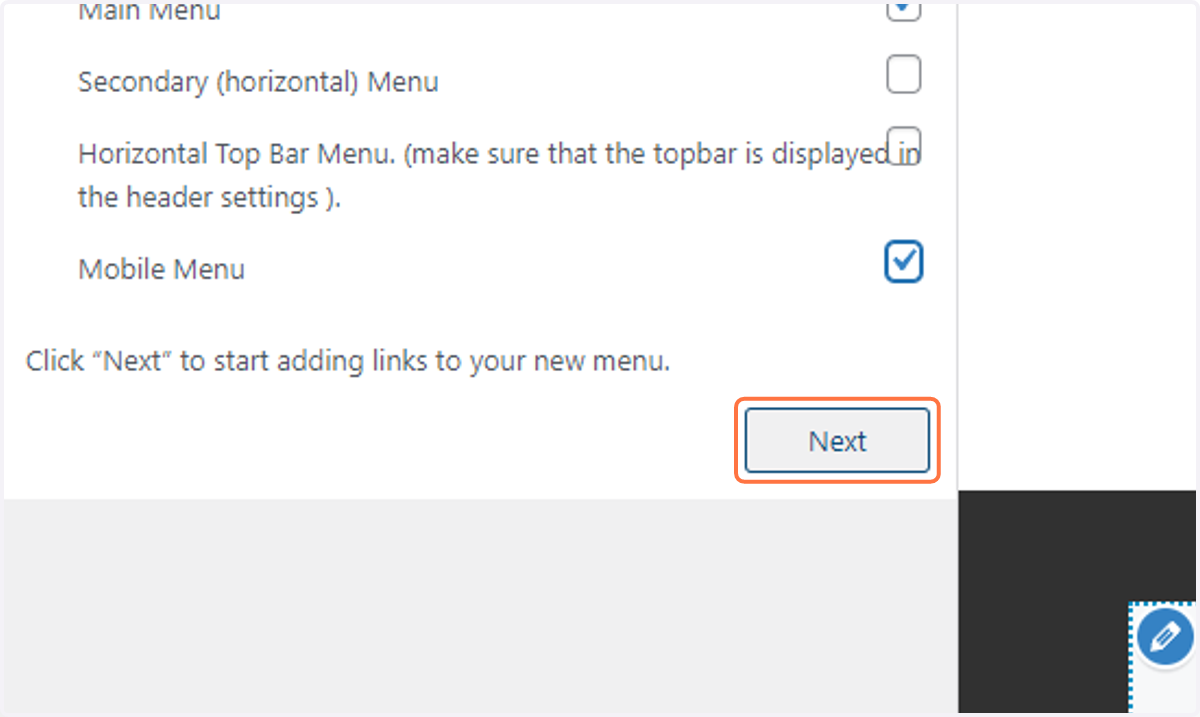 Click on Next