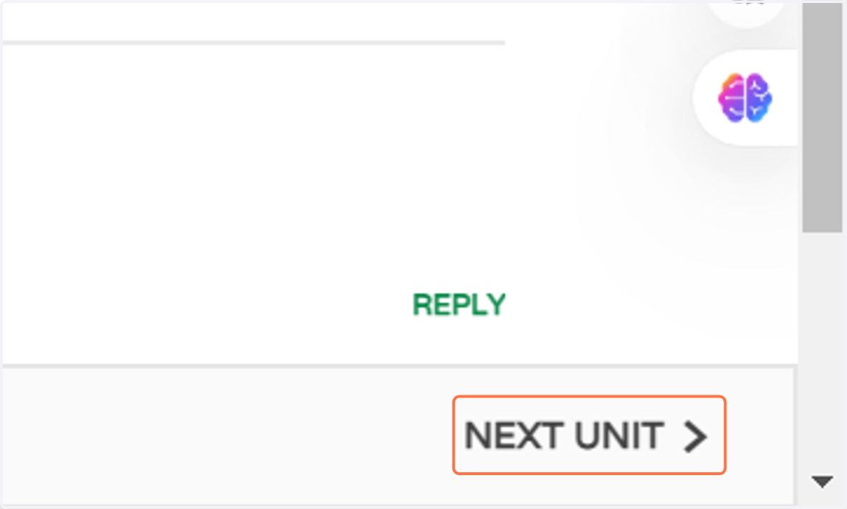 Click on NEXT UNIT