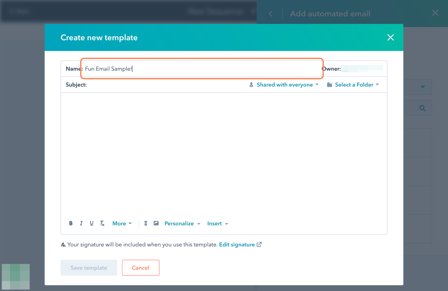 Start a new email!