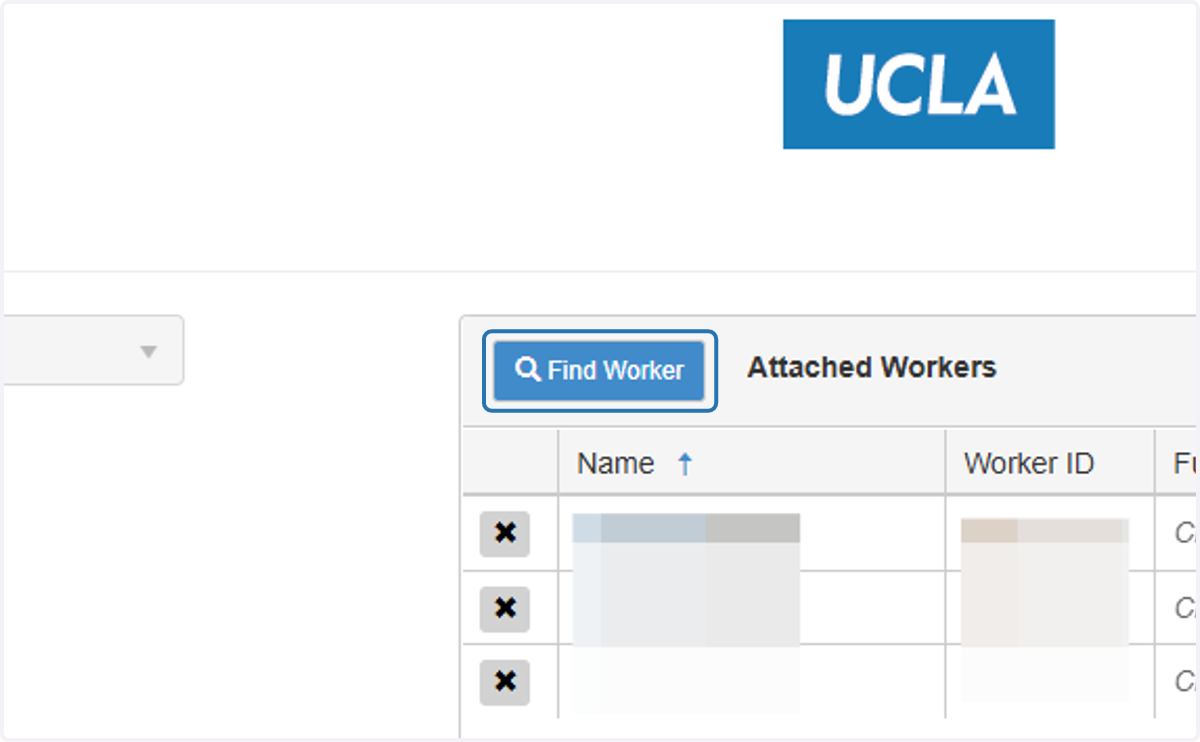 You will be navigated to a page showing all current data we have for the selected account owner. This includes personnel and location lists. In order to add a worker to the LHAT, click on the "Find Worker" button.