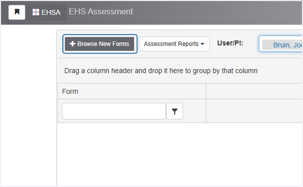 Click on the "+Browse New Forms" button