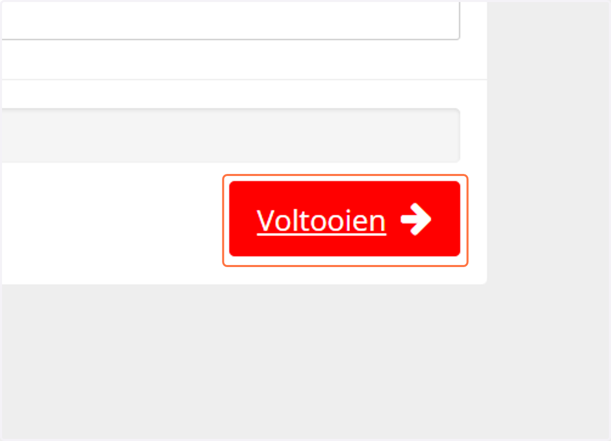 Bij de laatste vraag staat voltooien. Als je daarop klikt is de vragenlijst afgerond.