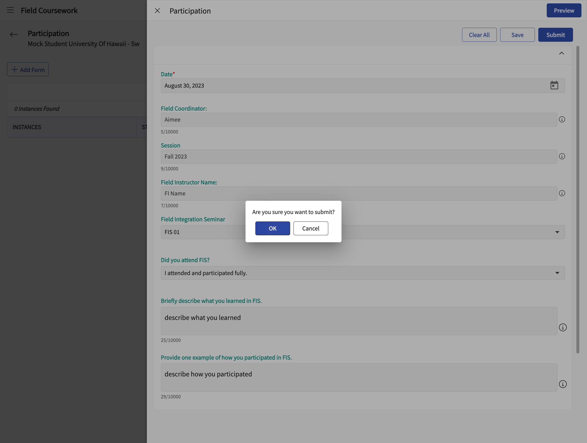 Click on OK in the pop up