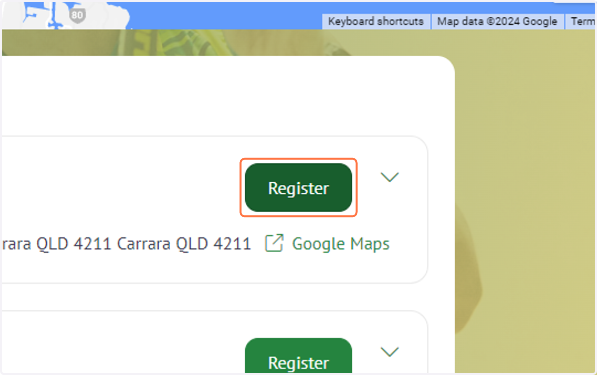 Click on Register