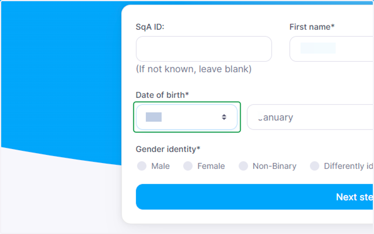 Select date