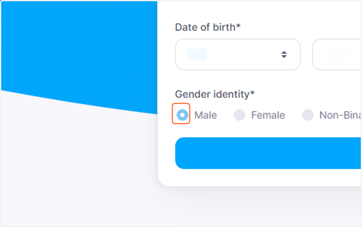 Select your gender