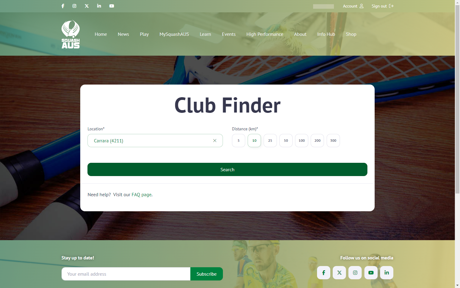 Click on Search
