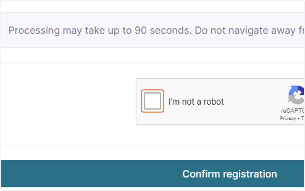 Click on I'm not a robot