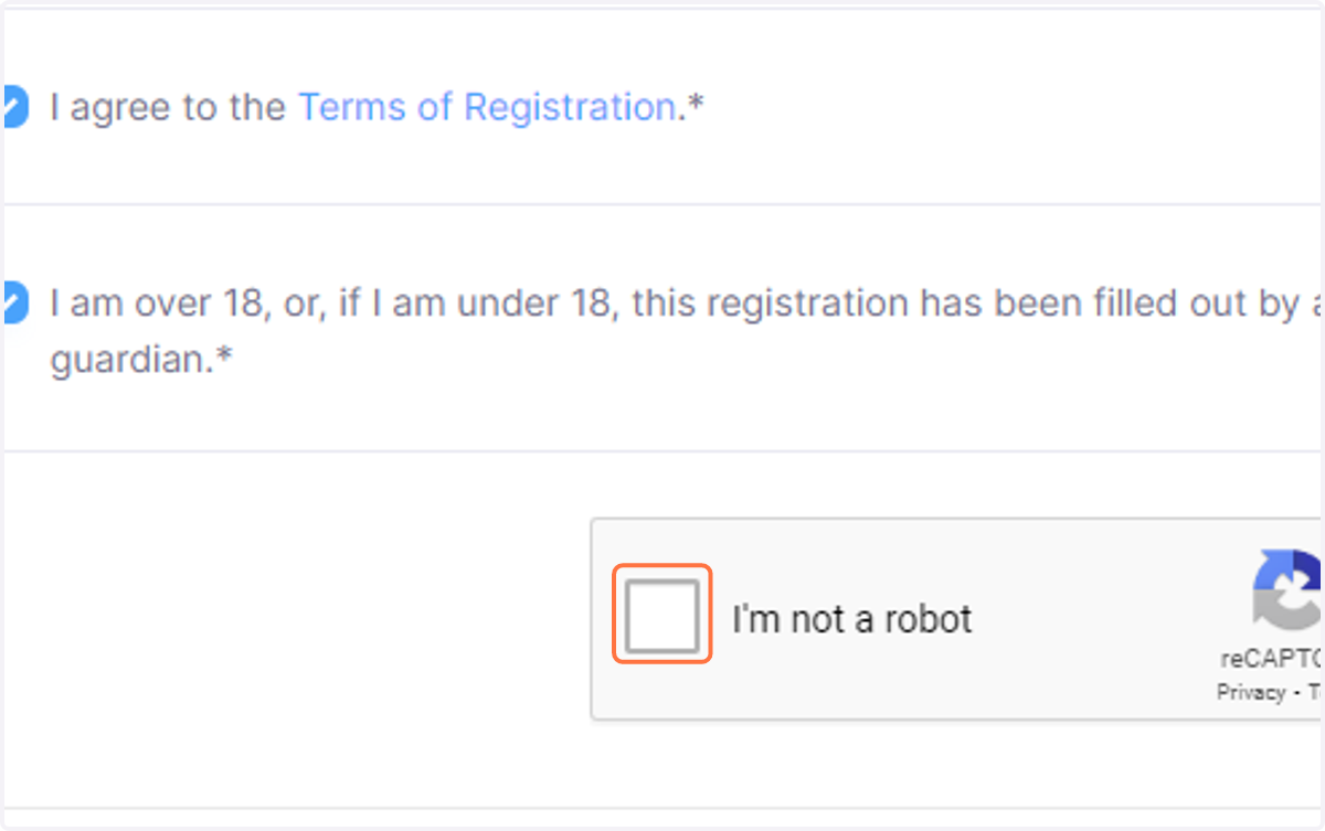 Click on I'm not a robot