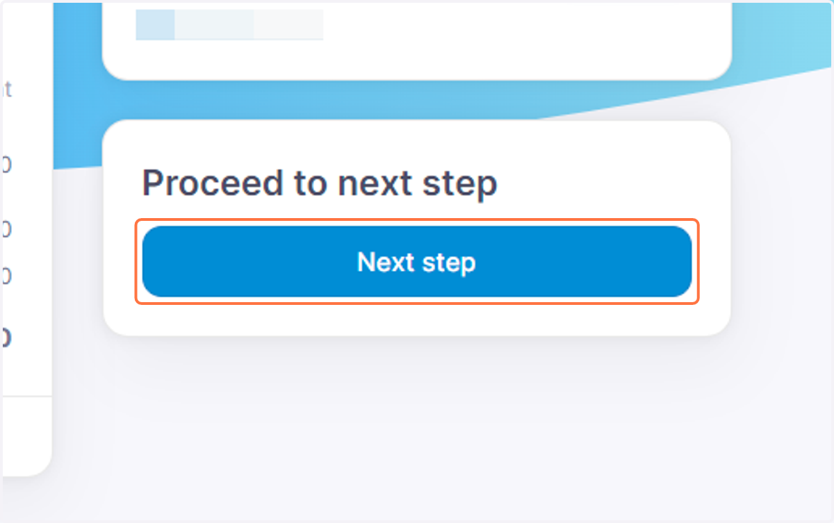 Click on Next step