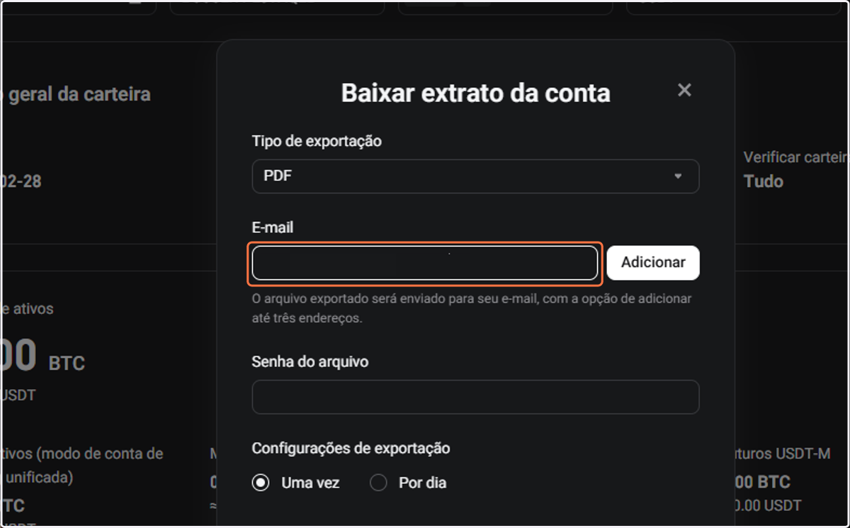 PDF, adicione seu e-mail