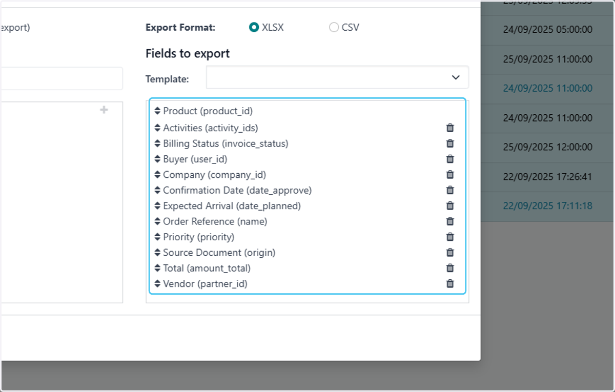 Click on Export Data…