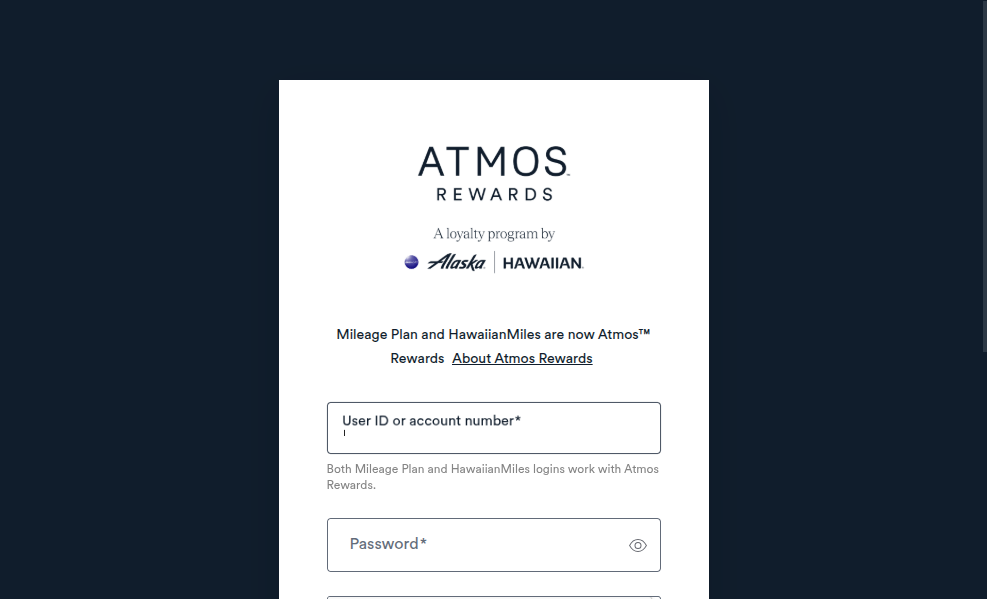 Click on User ID or account number