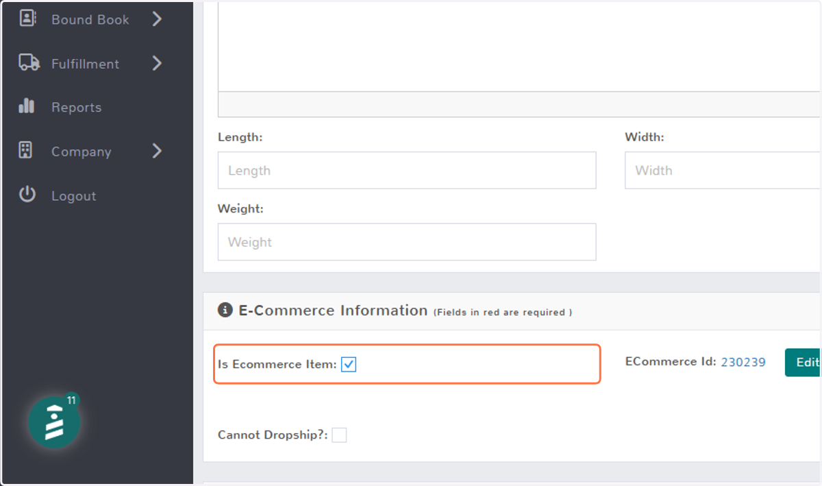 Ecommerce Item