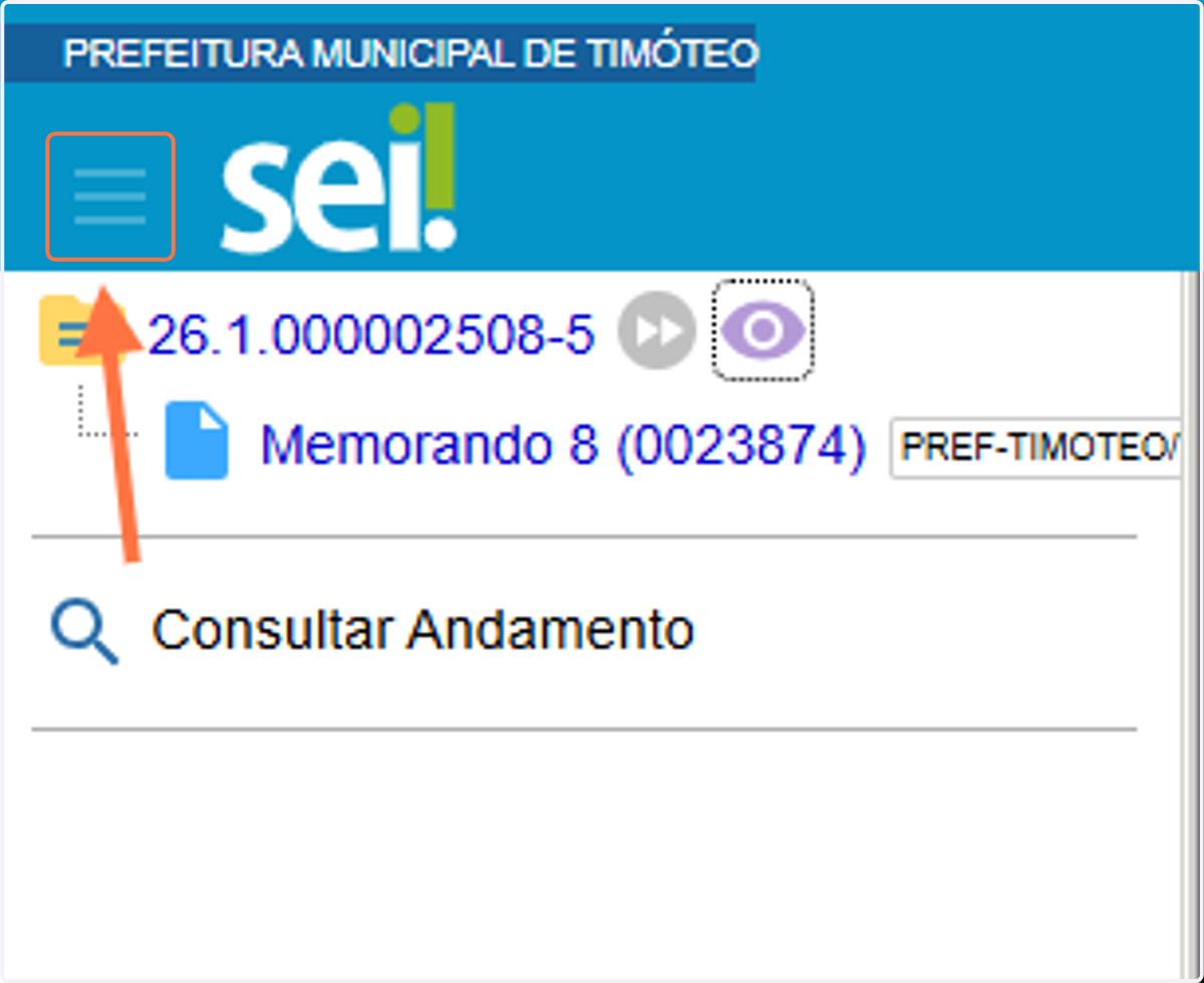 Exibir o menu do sistema