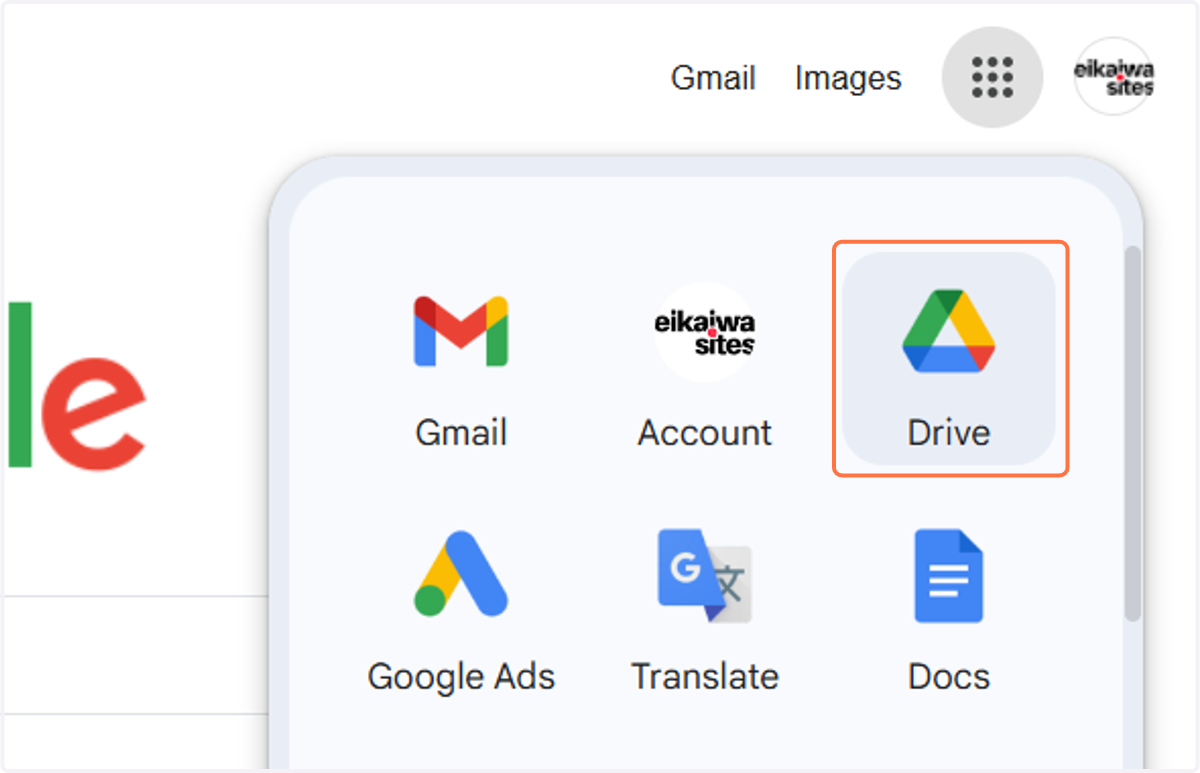 Click on Drive